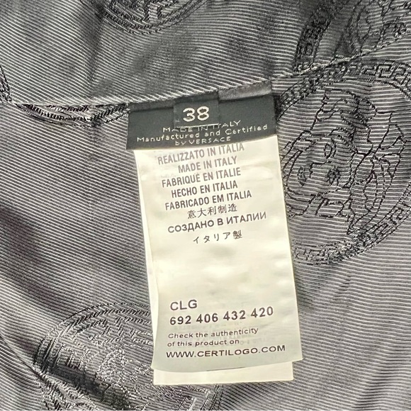 Versace Lambskin Goose PRISTINE Down Jacket Hood Coat Medusa 38 Medium Leather - Picture 10 of 13